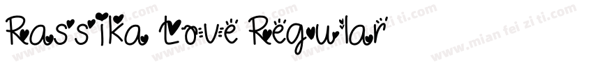 Rassika Love Regular字体转换